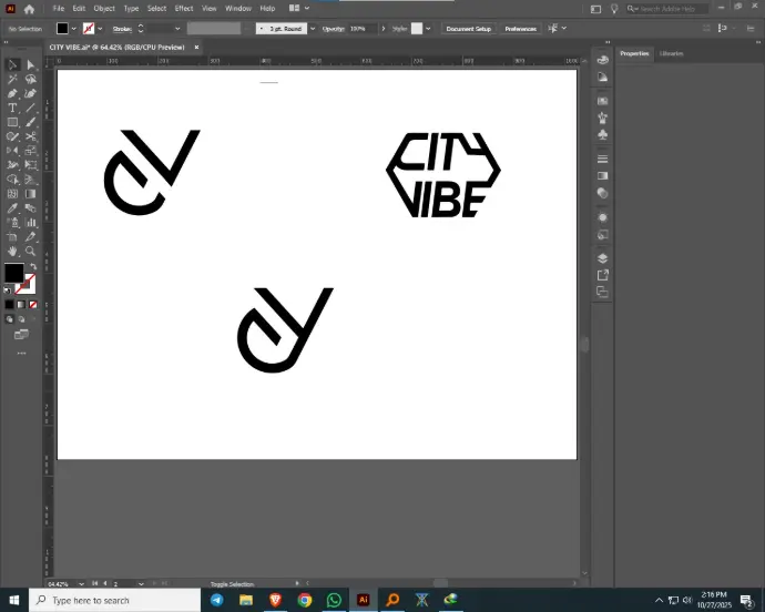 city vibe logo concept